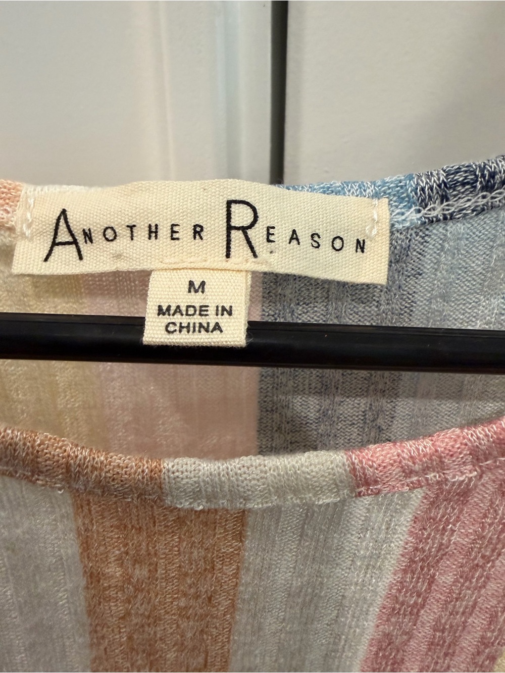 Another Reason Women’s Striped Knit Top in Pastel Multi